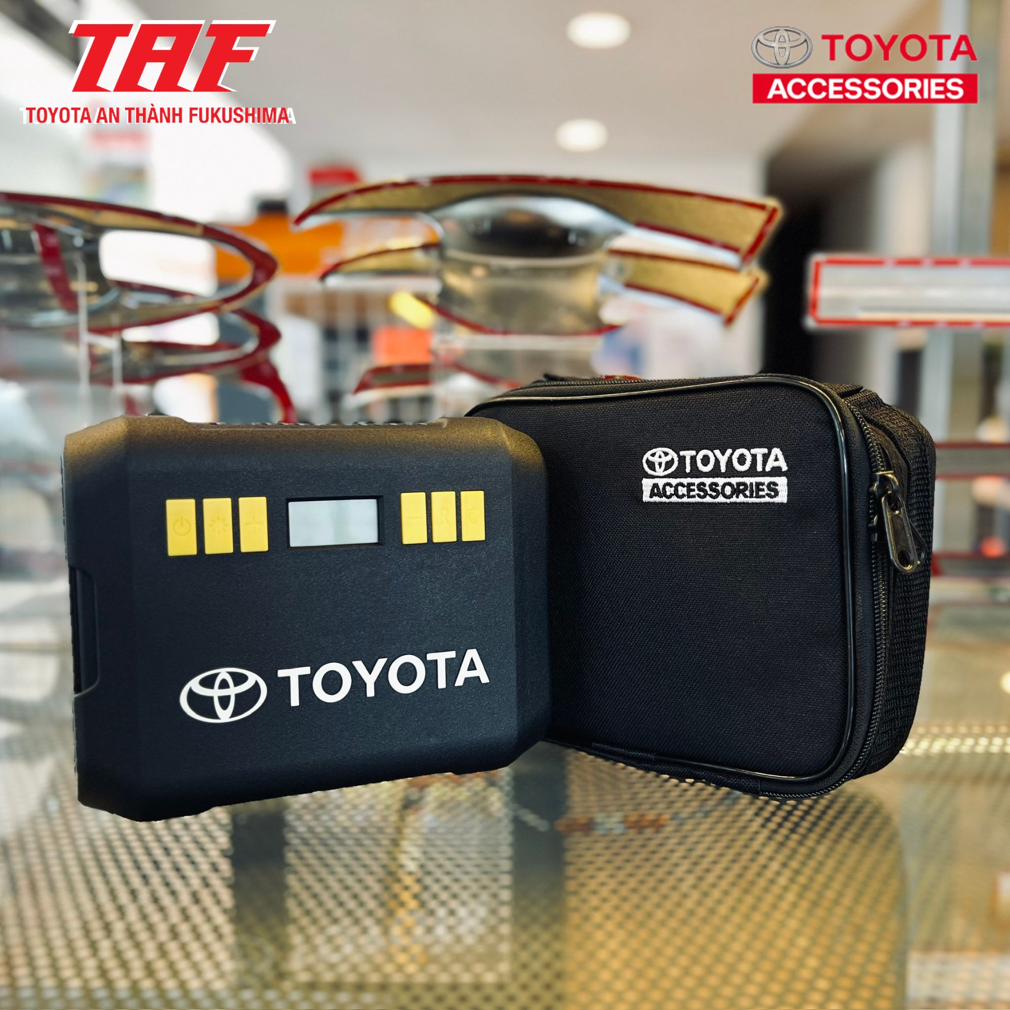 Bơm lốp ô tô Toyota